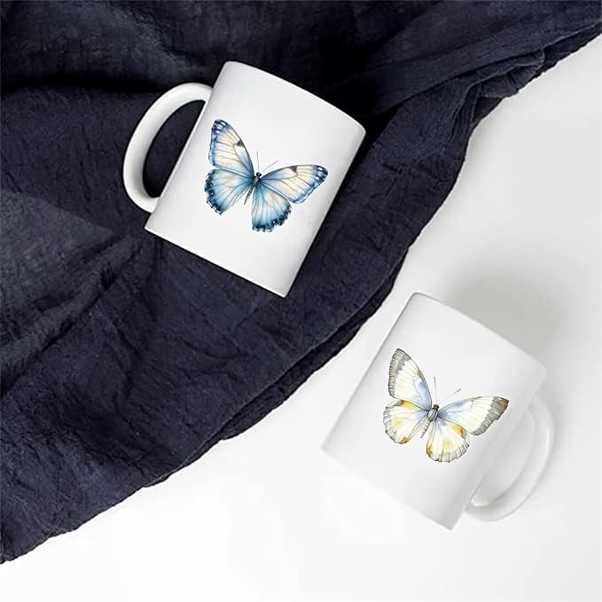 Butterfly Transparent PET Stickers Pack, 50PCS, Colourful-B5 | Aesthetic Colorful Lifelike, Waterproof Vinyl, For Scrapbook Party Favors, For Teens Adults