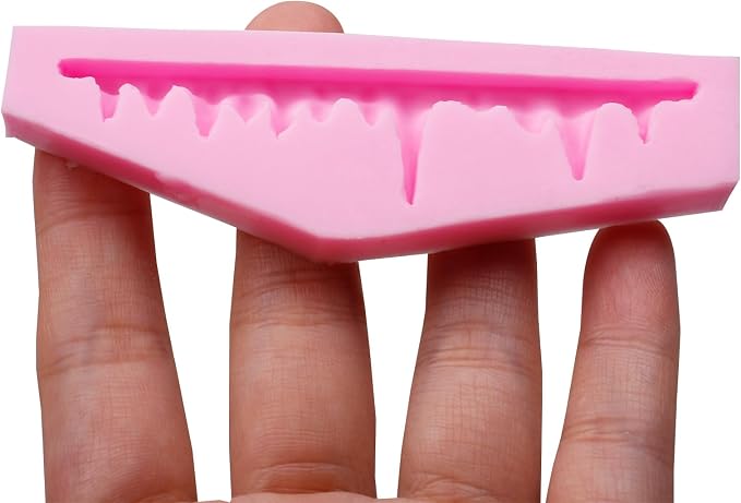 Cake Mold Baking Accessories 3D Icicles Silicone Fondant Mold for Chocolate Cake Decoration Candy Cupcake Topper Cake Polymer Clay Crafts Epoxy Resin Native American