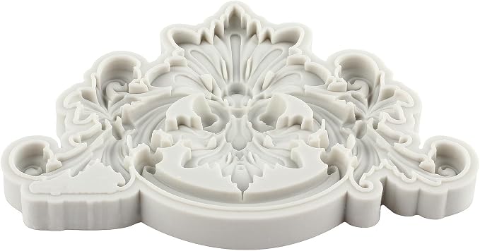 Baroque Fondant Mold Curlicues Scroll Lace Silicone Molds Filigree Mold For 3D Sculpted Cake Decorating Cupcake Topper Candy Chocolate Gum Paste Polymer Clay