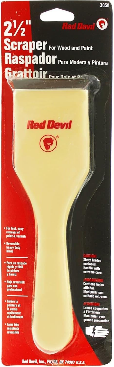 Red Devil 3050 2-1/2" Double-Edge Paint Scraper