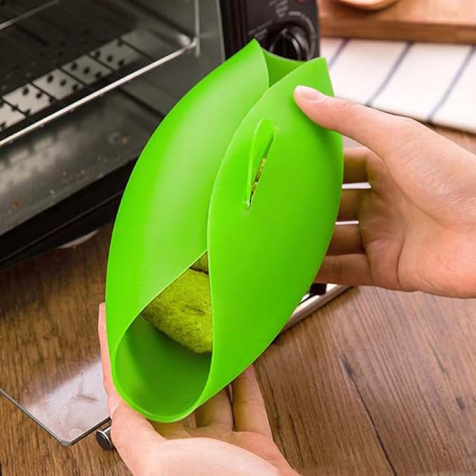 Silicone Bread Bowl,Bread Maker Mold for Baking Bread,Flexible Soft Loaf Pan for Homemade Bread Sourdough,Bakeware Tool for Baking,Easy to Mix,Proof and Bake (Green)