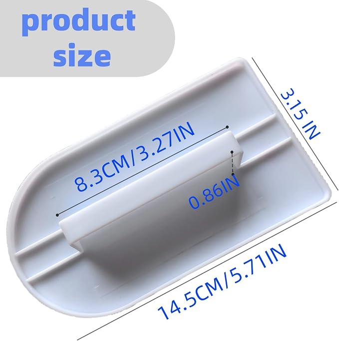 2Pcs Cake Decoration Icing Smoother Paddle Fondant Polisher Finisher Sugarcraft Cups