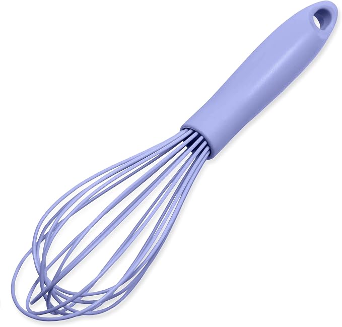 Chef Craft Premium Silicone Wire Cooking Whisk, 10.5 inch, Pastel Blue