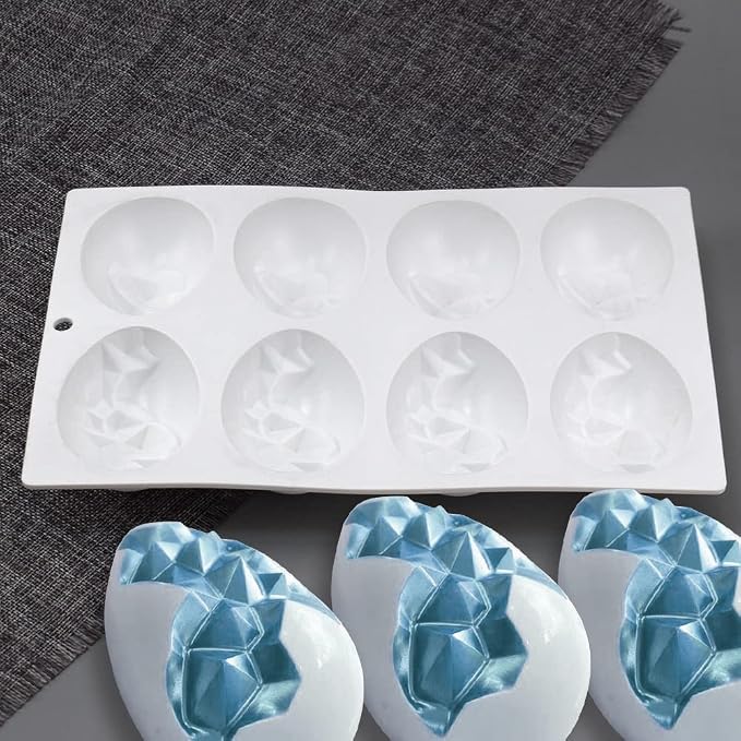 Mostsom Silicone Egg Molds for Chocolate - Easter Party Chocolate Fondant Candy Jelly Dome Mousse Cake Topper Making