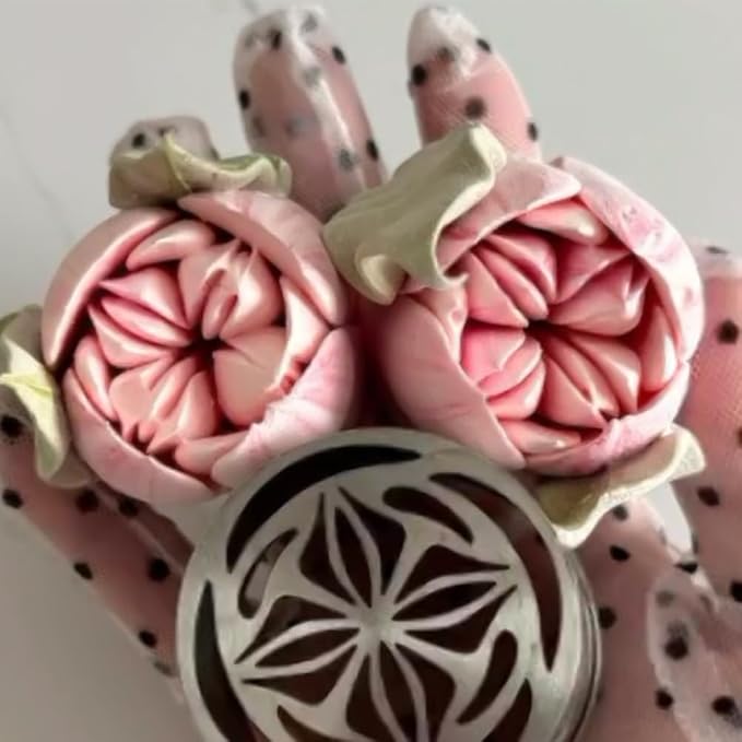 1 Piece Stainless Steel XXL Russian 4 Petals Flower Icing Tips,Pastry Frosting Piping Nozzles for Cake Marshmallow Bouquet,Cake Decorating Tips,Flower Frosting Nozzles for Decorating,Baking Tools