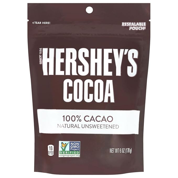 Hersheys, Cocoa 100% Cacao Natural Unsweetened, 6 Ounce