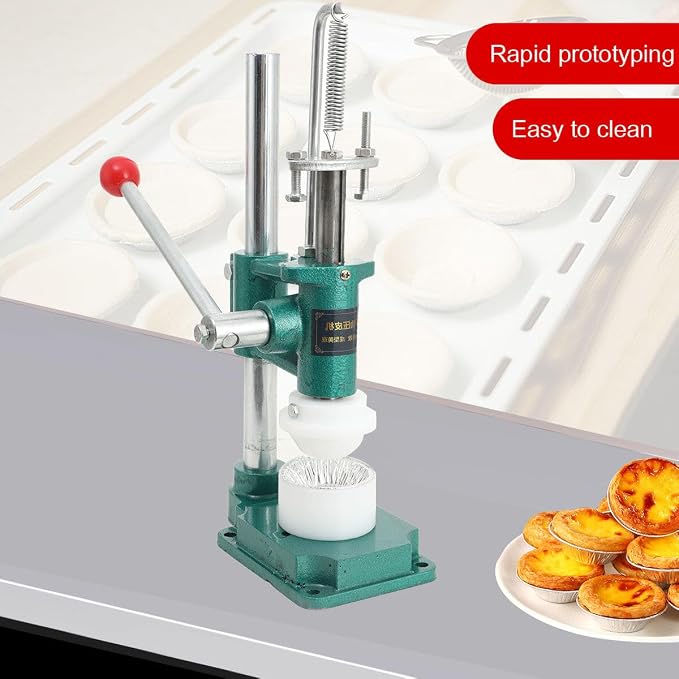 Manual Egg Tart Pressing Machine, Manual Egg Tart Making Machine, Commercial Custard Tart Shell Mold, Hand Press Making for Home Use,Cake Shop