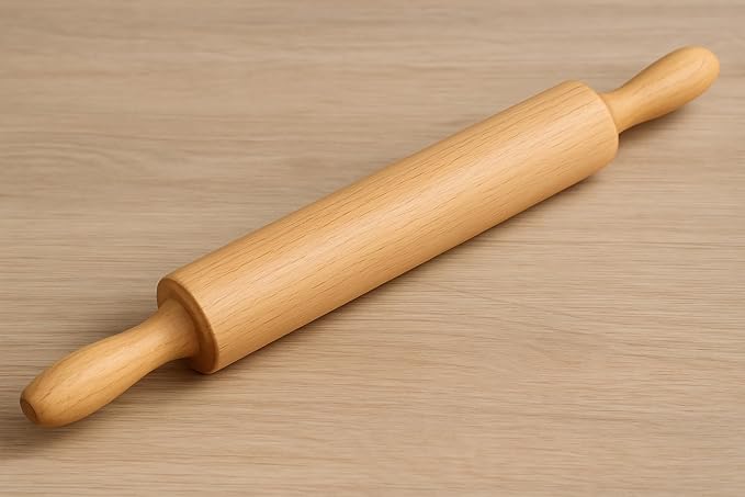 Rolling Pin for Baking Pizza Dough Non-Stick Dough Roller with Handles 18 Inches Long Baking Rolling Pin for Pizza, Fondant, Crust, Cookie & More