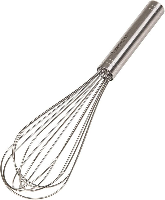 Prepworks by Progressive 10" Balloon Whisk, Handheld Steel Wire Whisk Perfect for Blending, Whisking, Beating and Stirring, BPA Free, Dishwasher Safe, Stainless Steel, Model Number: BA-3024