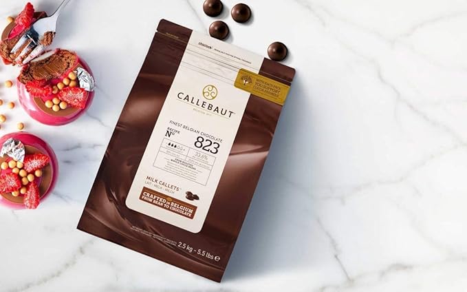 Belgian Milk Chocolate Baking Callets (Chips) - 33.6% - 1 bag, 5.5 lbs