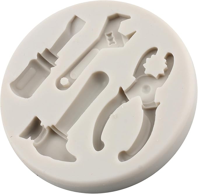 Hand Tools Silicone Mold Construction Tools Chocolate Fondant Molds Combination Wrench Molds For Cake Decorating Cupcake Topper Polymer Clay Candy Chocolate Gum Paste