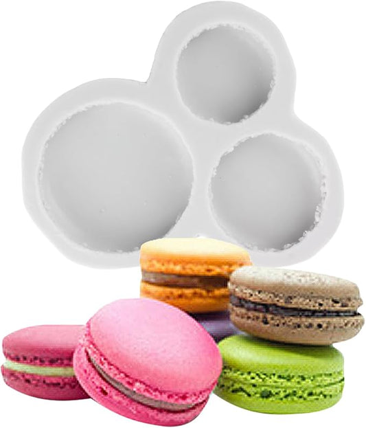 3D Macaron Hamburger Silicone Fondant Molds For Cupcake Topper Candy Chocolate Gum Paste Polymer Clay