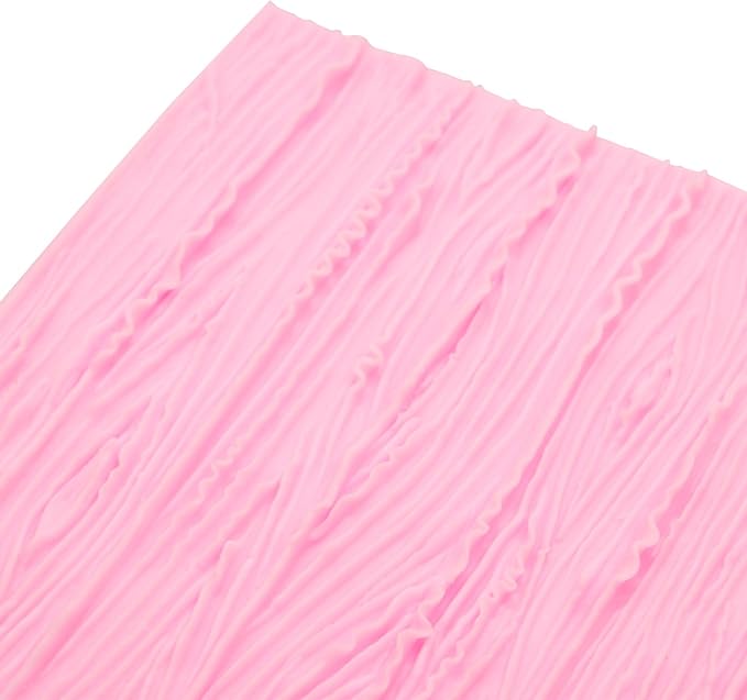 Wood Grain Tree Bark Silicone Molds, Bark Texture Mat Silicone Mold for Cake Decoration Candy Cupcake Topper Cake Polymer Clay Crafts Epoxy Resin