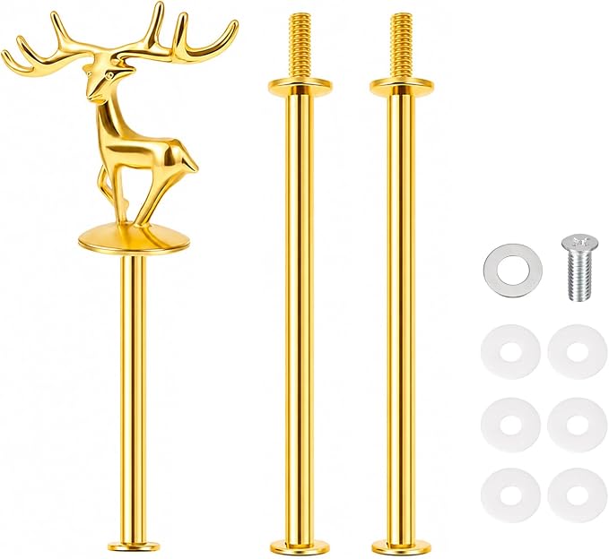 3 Tier Cake Stand Hardware Tiered Tray Plate Hardware Kit Heavy Metal Holder Fruit Plate Stand Food Plate Stand