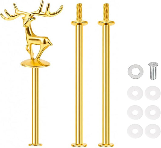 3 Tier Cake Stand Hardware Tiered Tray Plate Hardware Kit Heavy Metal Holder Fruit Plate Stand Food Plate Stand
