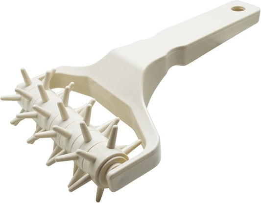 Time-Saver Pizza Dough Roller Docker - Dough Blistering Killer - Buy One Get Three (Pizza Cutter and Pastry Scraper) - Gift Package