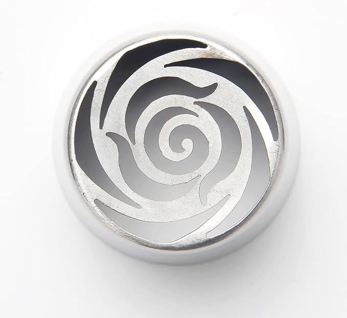 Stainless Steel Extra Large Russian Tulip Flower Icing Tip, Pastry Frosting Piping Nozzle for Cake Marshmallow Bouquet, Cake Decorating Piping Tips, Silver