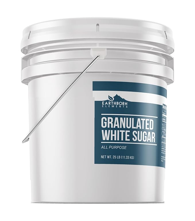 Earthborn Elements Granulated White Sugar, Baking and Kitchen Staple, Non GMO (3.5 Gallon)