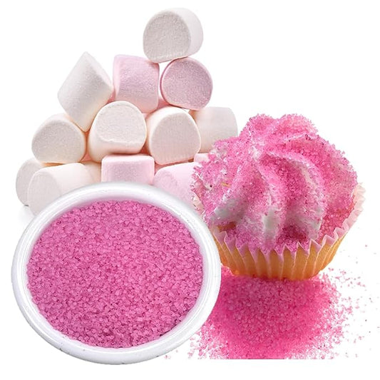 Ultimate Baker Flavored Sanding Sugar (1x4oz) - Burst of Flavor & Color for Cakes, Cookies & More, All-Natural, Perfect for Baking & Decorating or as a Flavored Coffee Sugar (Marshmallow)