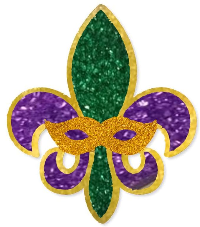 Edible Mardi Gras Sprinkles, Purple Yellow Green Gold Medium Decorative Sanding Sugar for Cake Decorating, Baking, Ice Cream, Cookies, Cupcake Topper Decorations, 7.4oz