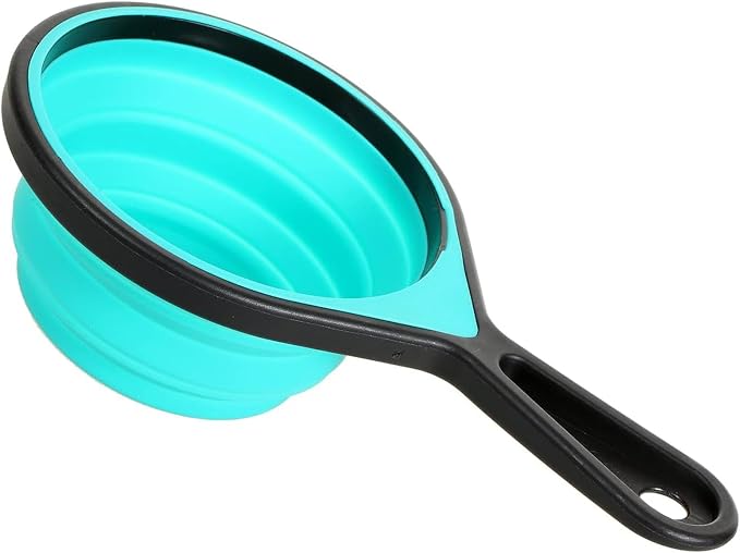 Collapsible Measuring Cups and Spoons Set, 8 Pieces, Silicone, Adjustable for Kitchen, Camping