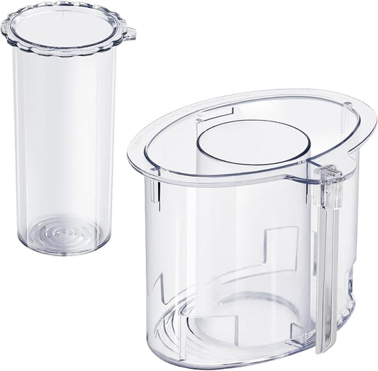 14-cup Large Pusher DLC-2014PT1 and Small Pusher DLC-2014SPT1-1, Compatible 4 Locking Tabs DLC-005AGTXT1 Bowl and DFP-14NWBCT1X Cover, Food Processor Parts Replacement Fits DFP-14 DLC-2014