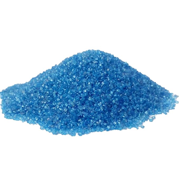 Sentovac Blue Sanding Sugar for Baking Edible Sparkling Coarse Sugar Crystals Sprinkles for Baking Topping Cake Cookie Cupcake Topper Ice Cream Decoration Supplies 3.2 OZ
