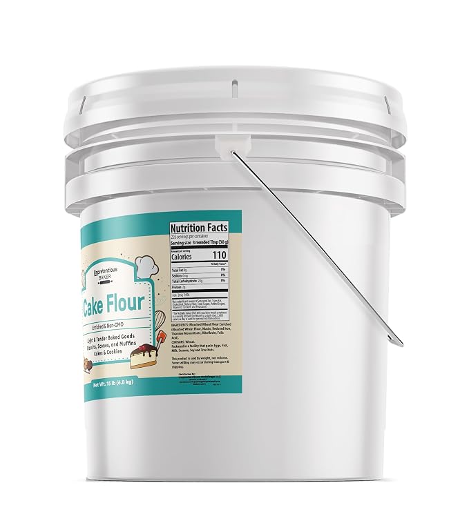 Unpretentious Cake Flour, 3.5 Gallons, Great For Cakes, Biscuits, Scones, Muffins