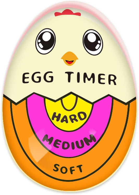 Lasubst Egg Timer for Boiling Eggs that Changes Color When Done, Orange