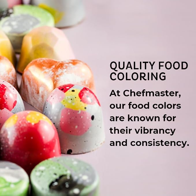 Chefmaster Blue Candy Color | True-Tone Shades | Oil-Based | Professional-Grade Dye | Chocolate, Strawberries, Cake Pops | Decorating | Easy-to-Use | Manufactured in the USA | 0.64 oz