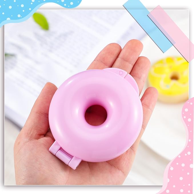 LemonRoad Pink Round Donut Cake Pop Mold Plastic Cake Pop Press Molds Shapes 3.46 Inch Large Circle Mold for Donut Bagel Making