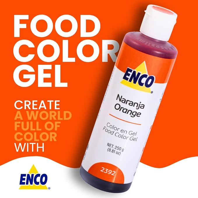 ENCO Gel Food Coloring 8.8 oz (Orange)