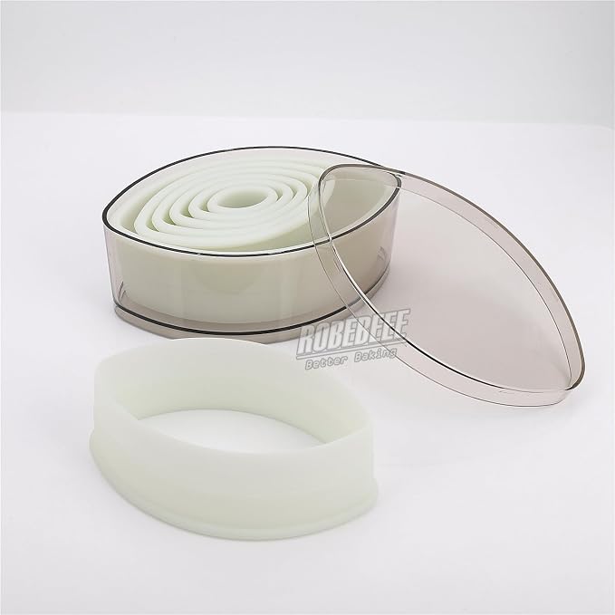 Multi-Shape Nylon Cookie Molds Round Square Star Plastic Geometry Biscuit Cutter Dough Mousse Bread Slicer DIY Bakery Utensils (Flat Eye)