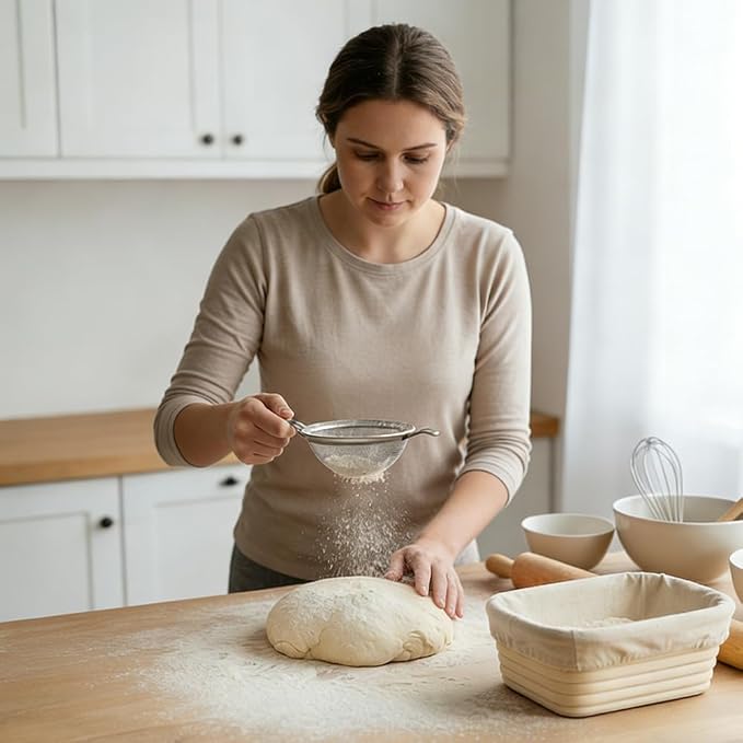 Bread Basket Liner Cloth 6 PCS 10 Inch Oval Bread Proofing Basket Cloth Liner Natural Rattan Banneton Basket Liner Proofing Cloth Sourdough Baking Dough Proofing Basket Cover for Home Baking Supplies