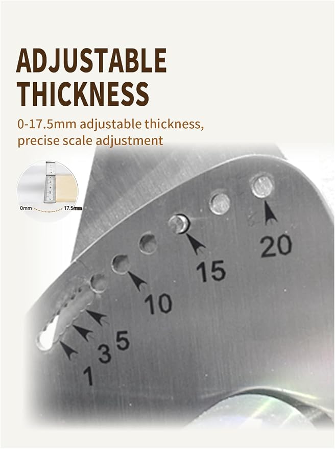 304 Stainless Steel Fondant Dough Sheeter with 23.62" x 11.81" Sheeter Board, fondant non-stick roller, Manual Dough Roller with 1-20mm Adjustable Thickness