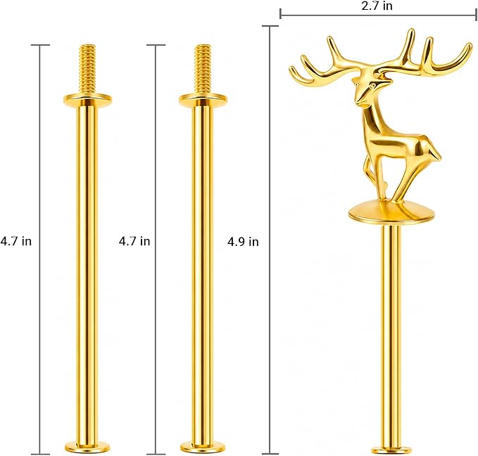 3 Tier Cake Stand Hardware Tiered Tray Plate Hardware Kit Heavy Metal Holder Fruit Plate Stand Food Plate Stand