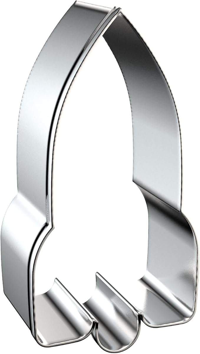 Rocket Cookie Cutter Set Large - 5 Inch, 4 Inch, 3 Inch, 2 Inch - 4 Piece Space Cookie Cutters Shapes Molds - Stainless Steel