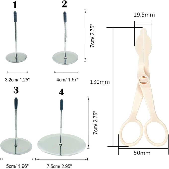 Cake Decorating Tool Kit, 7pcs Stainless Steel Icing Piping Nozzle Tips, 4pcs Cake Flower Nail and 1 Flower Lifters for Cake Fondant Cupcake