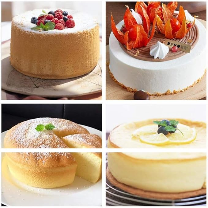 XZJMY 5Pack 5 Inch X 2 Inch Cake Pan, mini cake pan, round aluminum cake pan, used for family gatherings to bake mini cake pizza, quiche