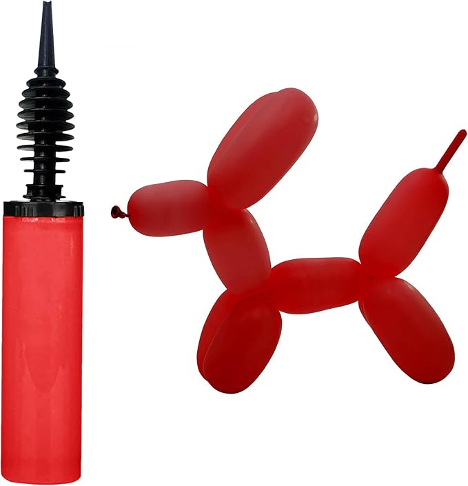 Balloon Pump, Inflator for Balloons, Toy Blower, Foil and Confetti Professional Pumper, Dual Action Hand Air Pump for Balloons.