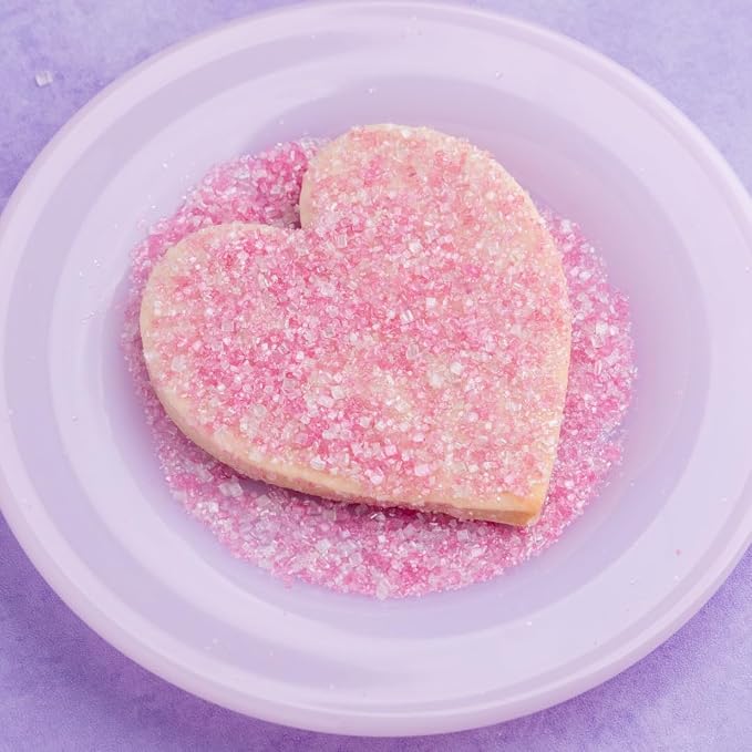 Sweets Indeed Valentines Day Pink Sugar | Colored Sugar Crystals for Baking & Decorating, Cupcakes, Cookies, Cakes, Donuts & Desserts – Festive Valentine Baking Decorations | 5.11 oz
