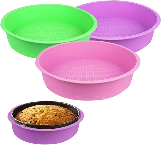 3 Pack Cheesecake Pan Protector for 9inch and 9.5inch Round Springform Pan Water Bath Protector Preventing Water from Entering the Spring Form Pans Protectors