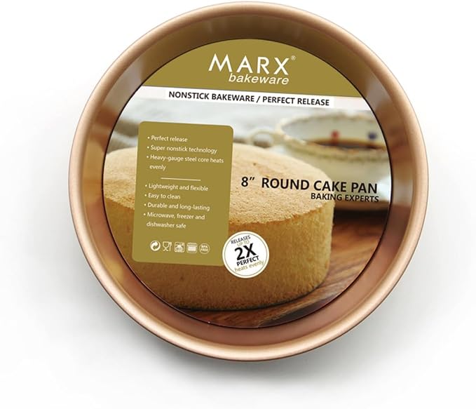 Non-stick Cake Pan with Removable Base Leakproof Round Baking Mold Scratch-resistant and Lightweight Pan for Easy Release and Cleanup