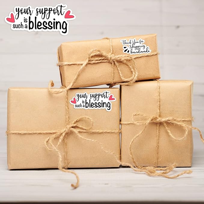 1.5'' Your Support is Such a Blessing Stickers,Thank You for Your Support Sticker for Small Business Mail Envelopes Package Packing 500 PCS
