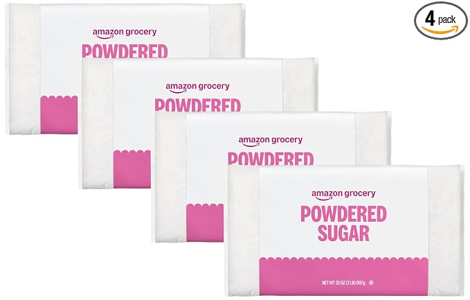 Amazon Grocery, Powdered Sugar, 2lb (Pack of 4)
