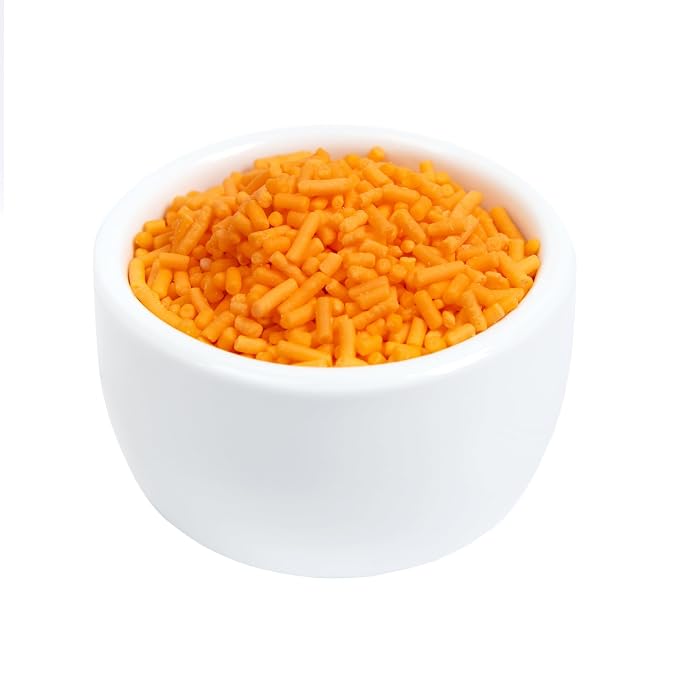 O’Creme Orange Sprinkles – 5 Pounds for Cake Decorating – Kosher Pastel Sprinkles for Cupcakes, Cookies, Cakes, Ice Cream