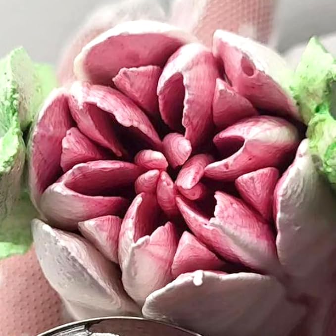 Extra Large Russian Piping Tips - Stainless Steel Flower Nozzles Set for Cake Decorating, Rose & Floral Icing Tips for Cupcakes, Cookies Professional Baking Tools (XXL, Style 50)