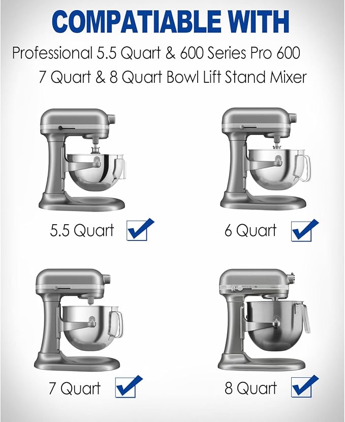 MIMORE Mixer Slider Mat for KitchenAid Stand Mixer 6-8 QT Bowl Lift, 7 QT Stand Mixer Slider Compatible with KitchenAid Mixer Slider 5.5 QT Pro 5 Plus