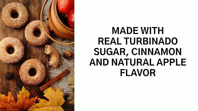 crait Apple Cinnamon Sugar - 8 Ounce Resealable Bag –– Baking Sugar, Cocktail Rimming, Finishing Sugar