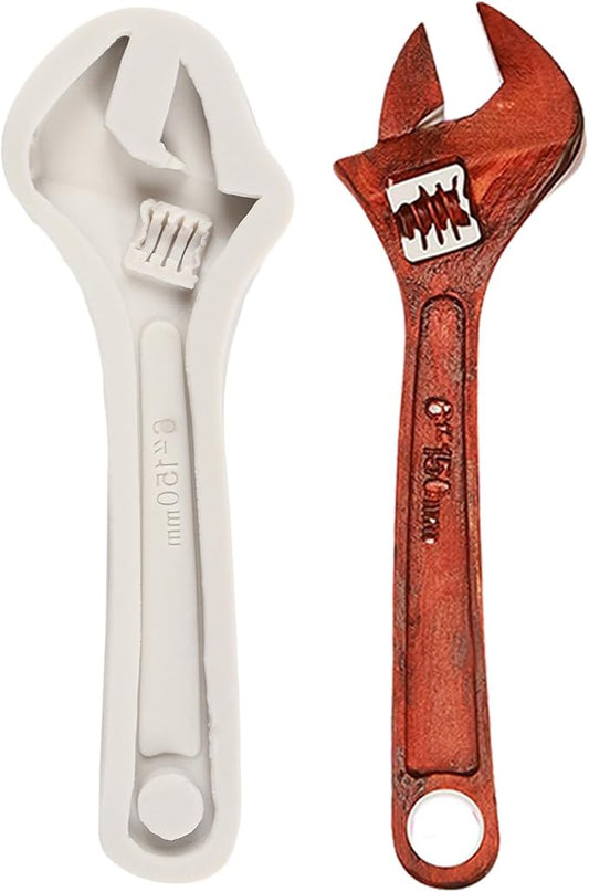 Hand Tools Silicone Molds Wrench Fondant Mold for Cake Decoration Cupcake Topper Chocolate Candy Polymer Clay Gum Paste